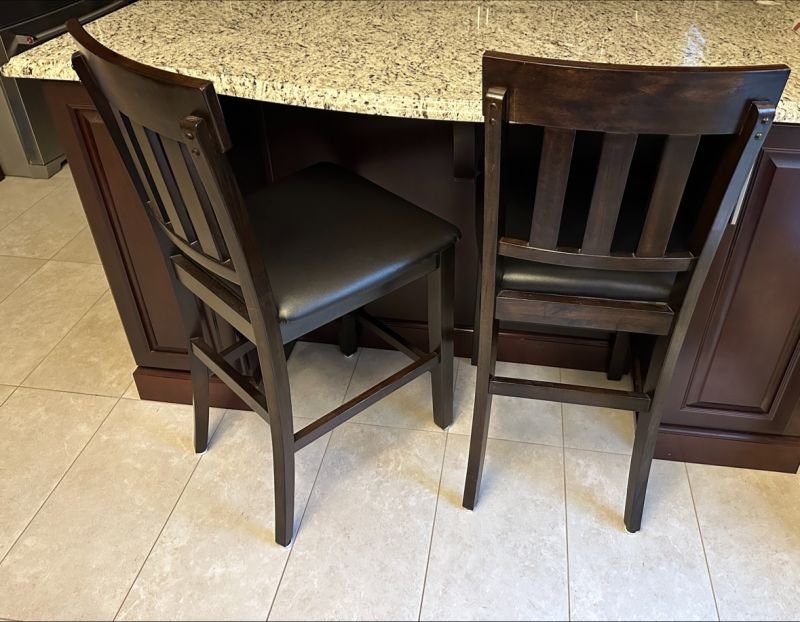 Dad and the kitchen chairs