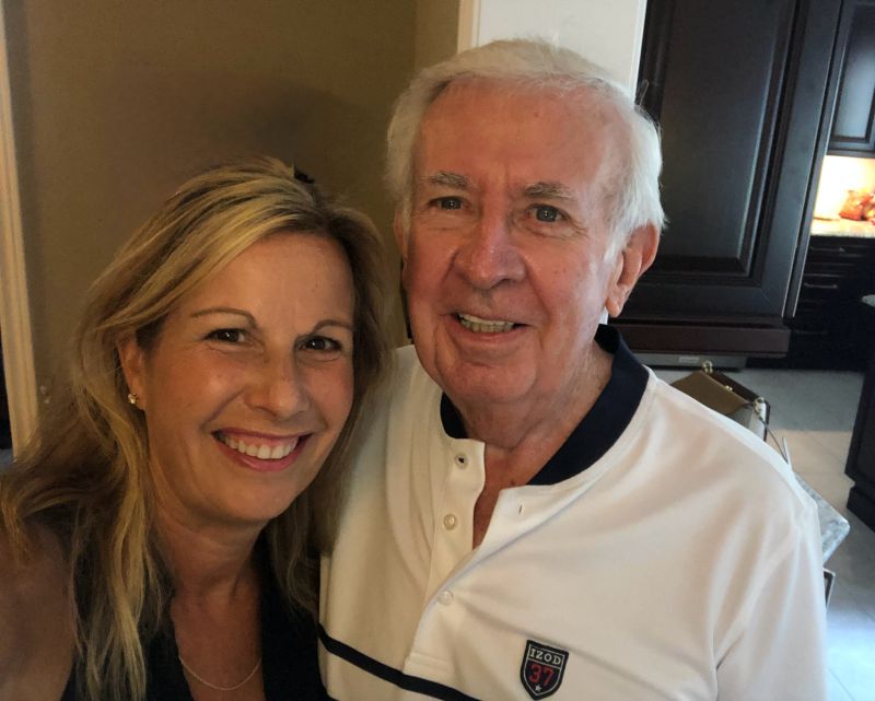 Kelley and Dad smiling