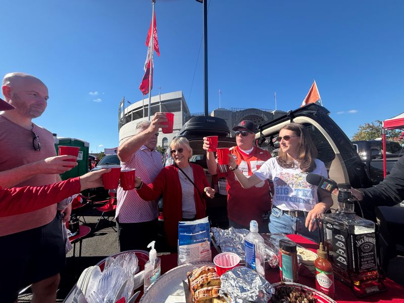 Mom at the OSU tailgate party