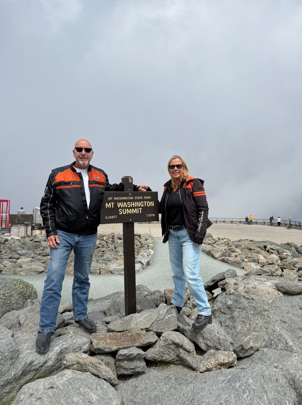 Les and Kelley at the top of Mt. Washington