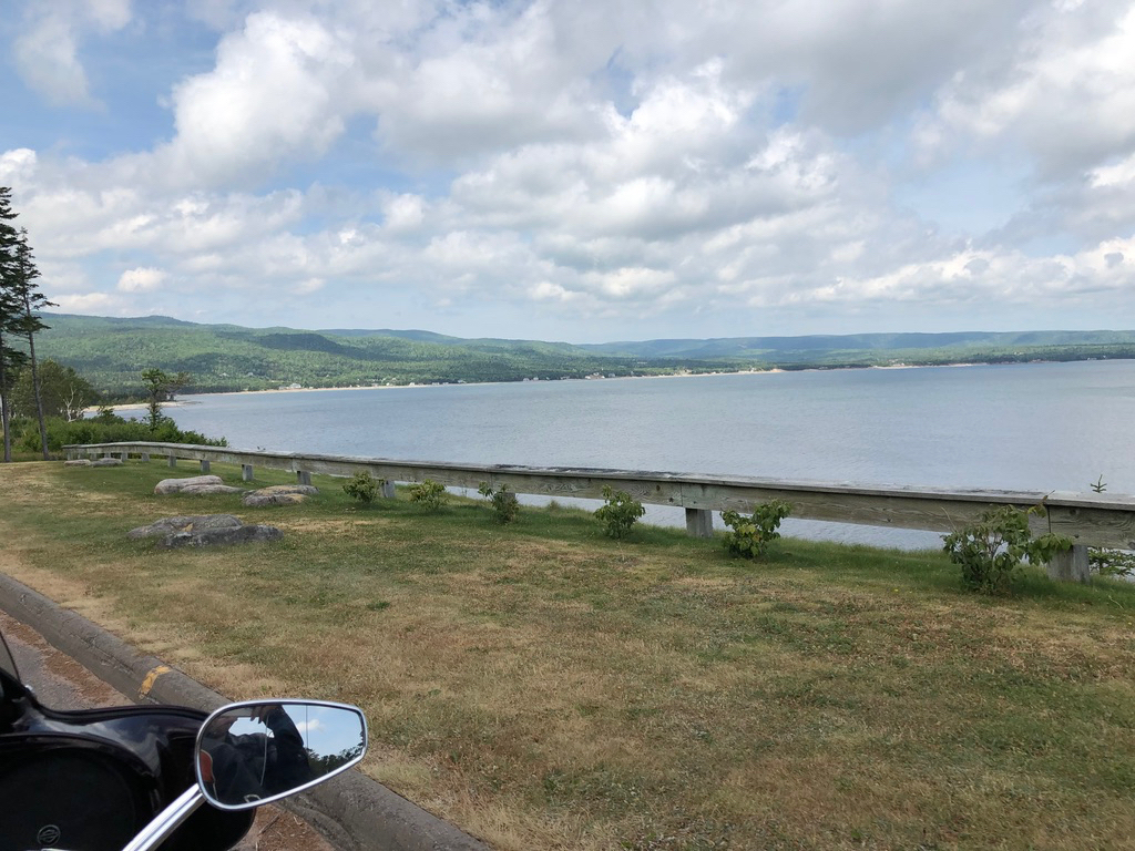 Motorcycle riding along the Cabot Trail
